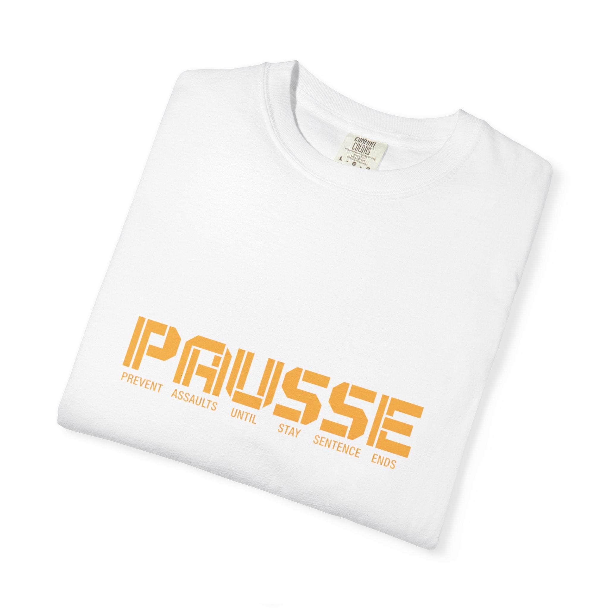 PAUSSE Graphic T-Shirt — Minimalist Retro Text Tee