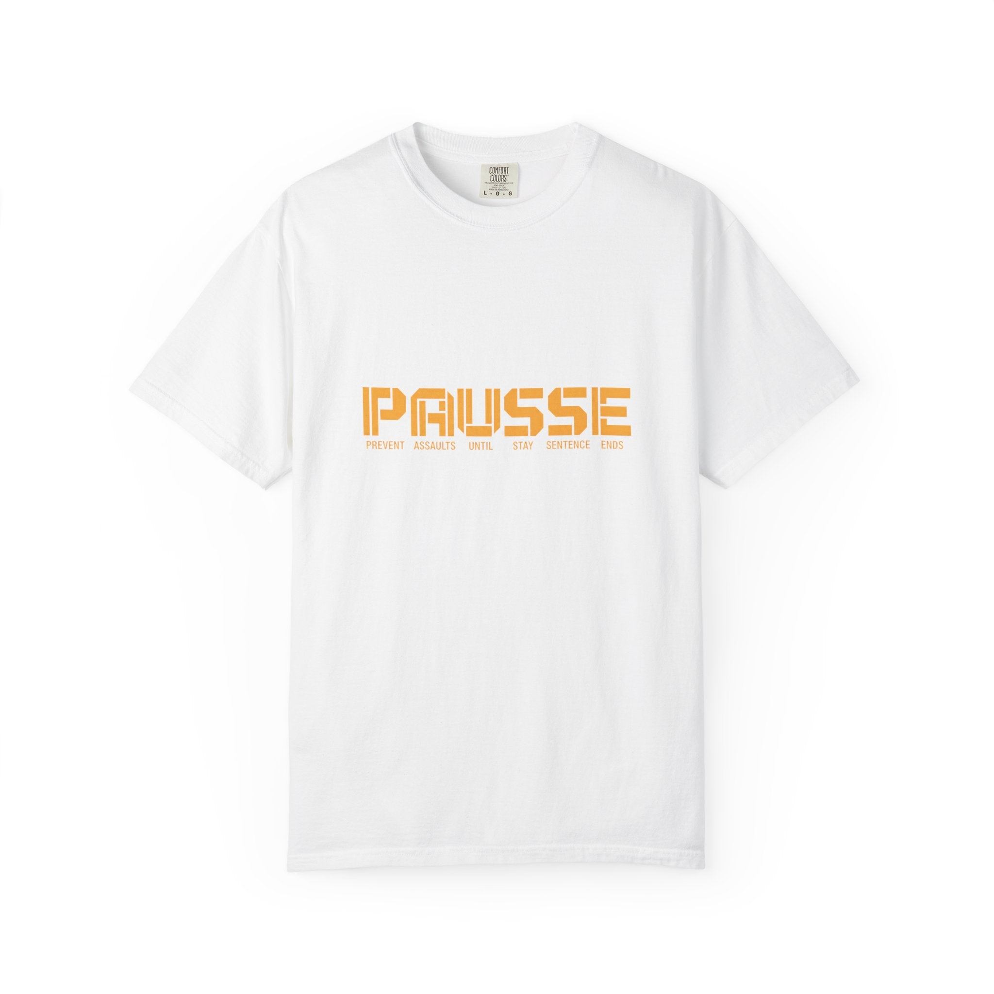 PAUSSE Graphic T-Shirt — Minimalist Retro Text Tee